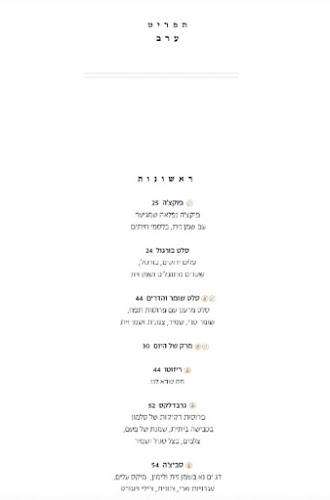 Opinii despre אנונה în אשקלון - הסעדה