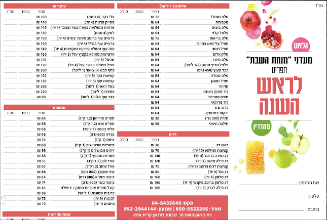 Opinii despre קייטרינג מנחת השבת în קרית אתא - הסעדה