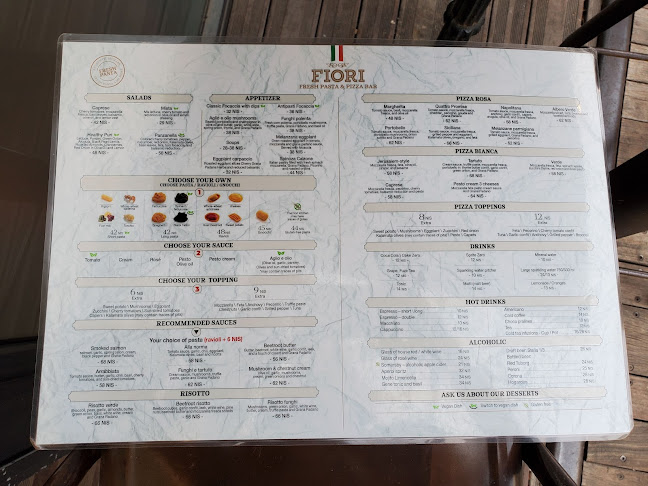 פיורי ירושלים - הסעדה