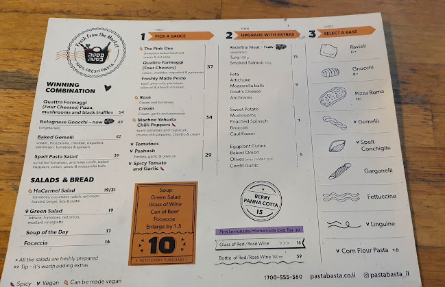 פסטה בסטה אלנבי - הסעדה