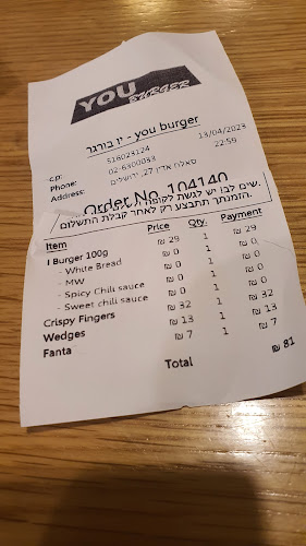 You Burger Jerusalem - ירושלים