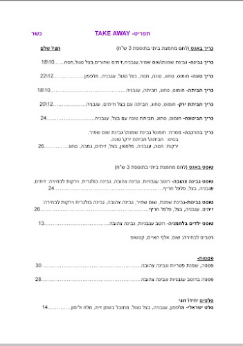 Comentarii opinii despre בלב המדבר המסעדה שבאה עד אליך