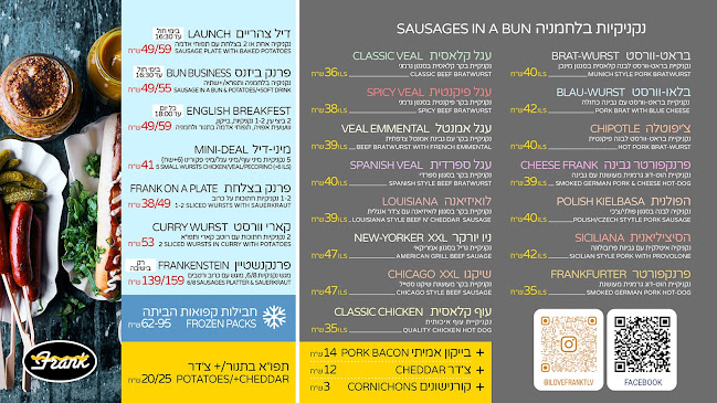 Comentarii opinii despre פרנק - נקניקיה עם כבוד