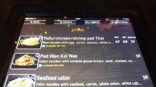 פרנג'ליקו - הסעדה